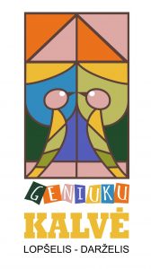 geniuku logo su tekstu